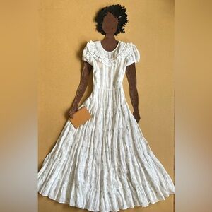 NWT Doen Mala Dress L Salt